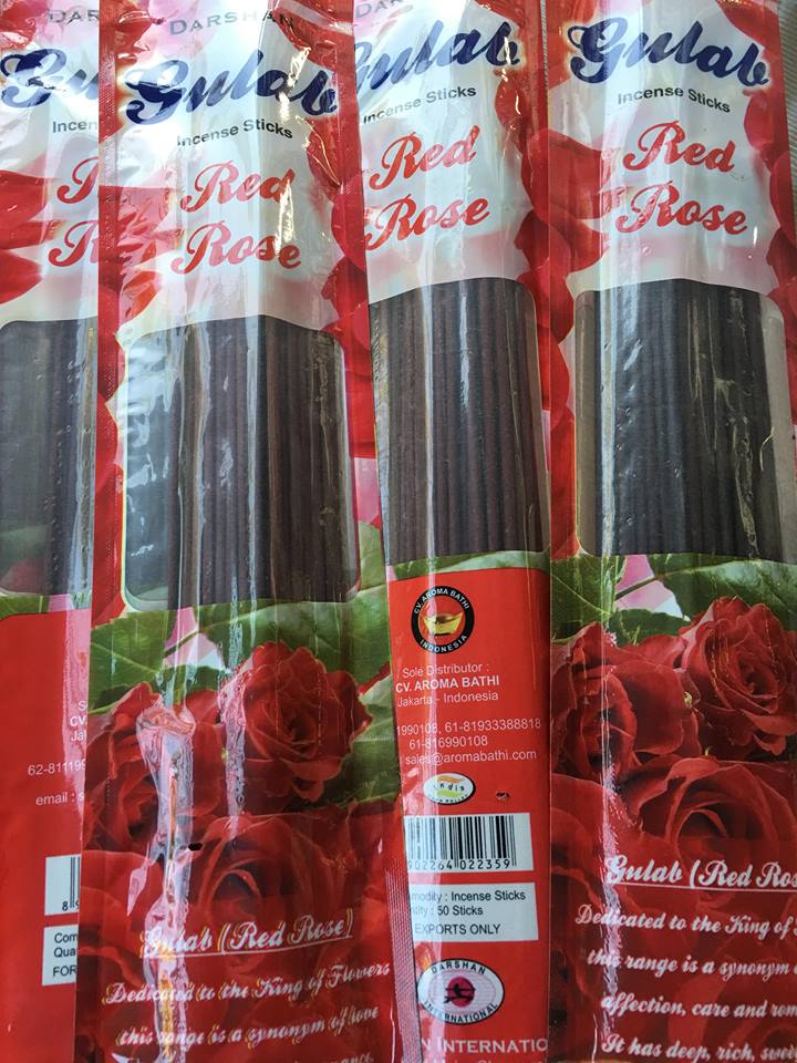 Darshan Incense Sticks Rose 50 pk â